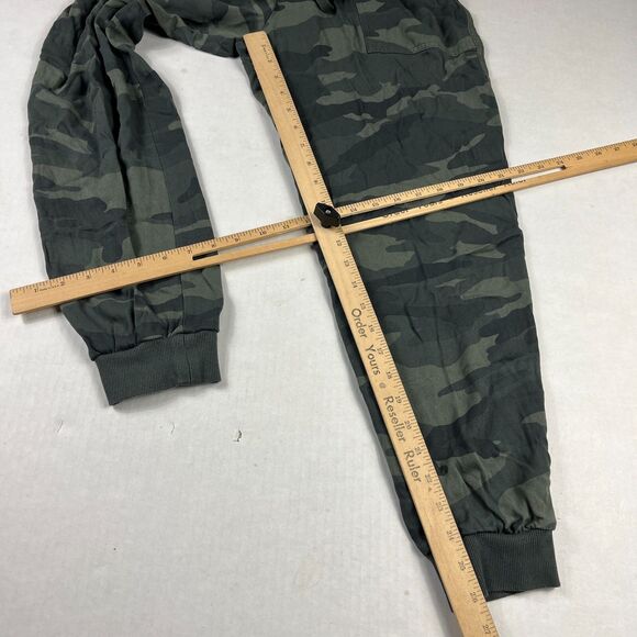 Splendid Womens Camo Print Jogger Pants Size Small Stretch Waist Tapered Leg - Picture 4 of 12